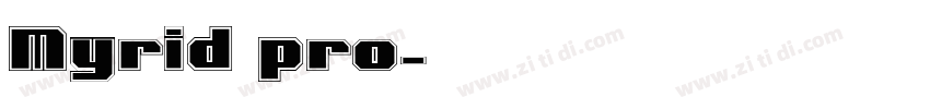 Myrid pro字体转换